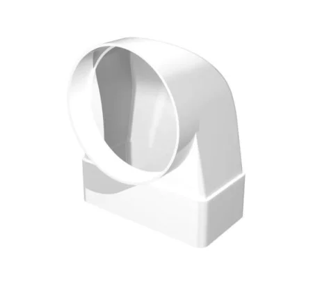 Соединитель угловой для плоского канала с фланцевым воздухораспределителем 60х204мм d100мм 620СК10ФП Era