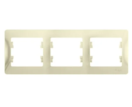 Рамка 3-м Glossa бежевая GSL000203 Systeme Electric