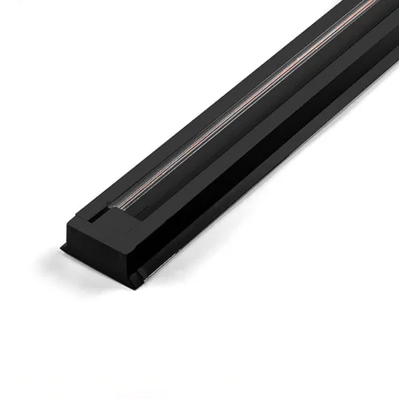 Шинопровод для трековых светильников, черный, 1м,  в наборе токоввод, заглушка, крепление, CAB1003