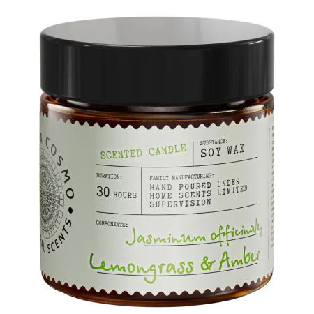 Свеча ароматическая в стекле 88гр Жасмин лемонграсс и амбра ETC0224 Eteria Cosmo *1