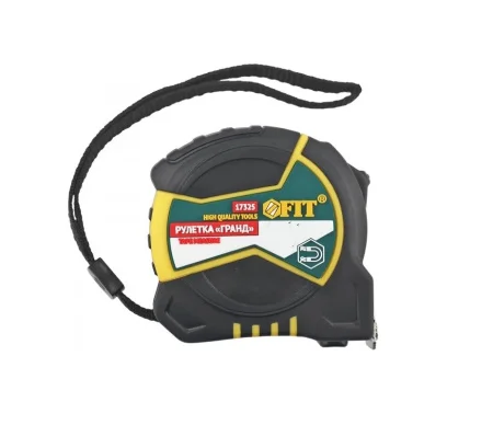 Рулетка 3м 16мм  Гранд  обрезиненный корпус Fit HQ 17323   1