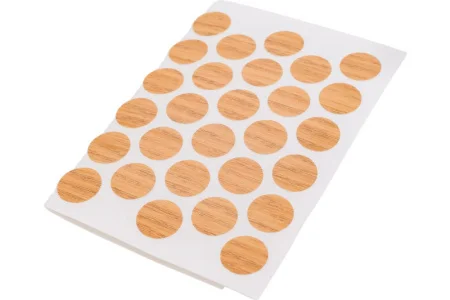 Заглушка самоклейка 14мм дуб уп50шт пакет Tech-Krep 147769 *1