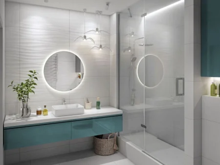 Керамогранит GlobalTile Princess_GT GT40805853MR 400х800х8,3мм 1уп=1,6м2 (5 шт) белый волна