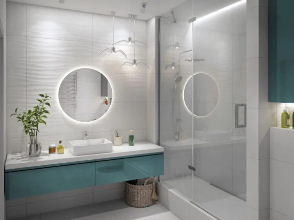 Керамогранит GlobalTile Princess_GT GT40805853MR 400х800х8,3мм 1уп=1,6м2 (5 шт) белый волна