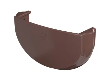 Заглушка желоба ТН ОПТИМА D120/80мм коричневая 128221