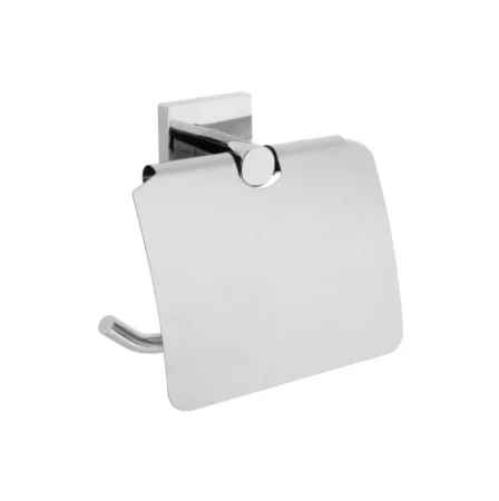 Держатель для туалетной бумаги с крышкой Fixsen Lux Chrome хром FX-15010