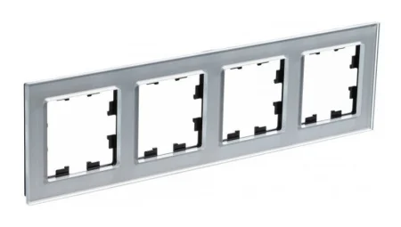 Рамка 4-м AtlasDesign Nature стекло алюминий ATN320304 Systeme Electric