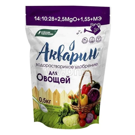 Удобрение Акварин для Овощей дой-пак 0,5 кг (БХЗ)