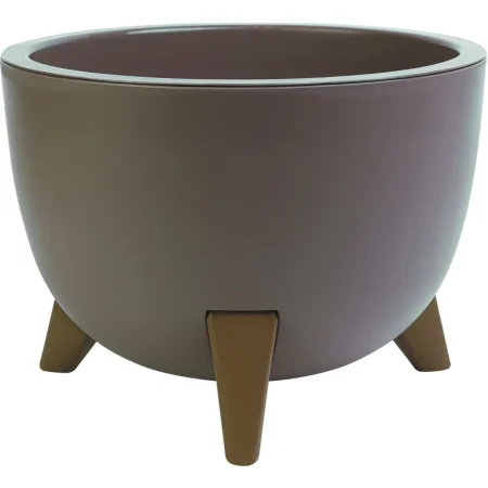 Кашпо д/цветов пласт. "Грация" 9,5л мокачино КШ-4280 (La Decoro) *1