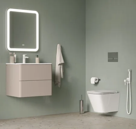 Унитаз подвесной Iddis Bild Q BIQRNSEi25 безободковый c системой смыва Торнадо