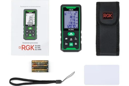 Дальномер лазерный RGK DL50G с угломером 778176