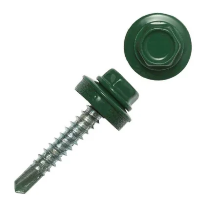 Саморез для крепления кровли, RAL6005 4,8х 35 кор. с ок. - 60 шт. SteelRex