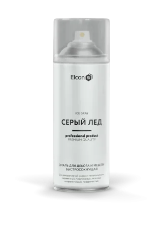 Эмаль аэрозольная Elcon серый лед 520мл