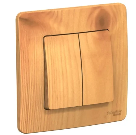 Выключатель 2-кл СП Blanca 10А ясень BLNVS010505 Systeme Electric