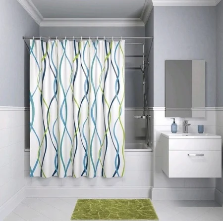 Штора для ванной "Wave" п/э 180х180см 8863 (Gota Rocio)