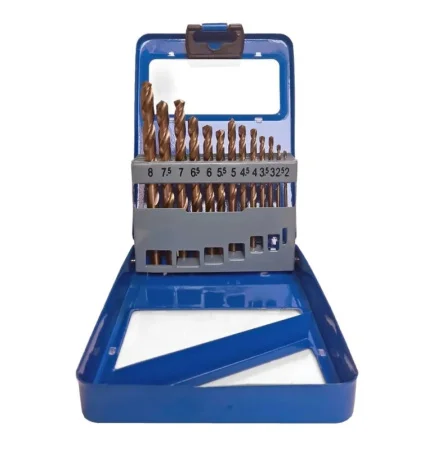 Набор сверл по металлу 2-8мм с кобальтом 5% уп-13шт Р6М5К5 CUTOP 48-603