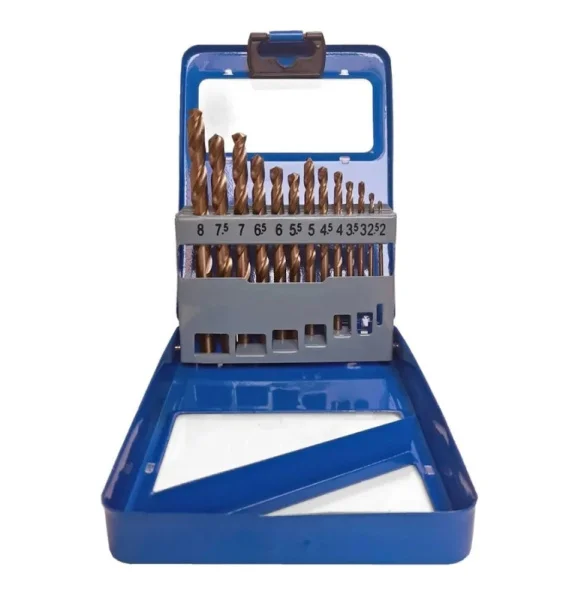 Набор сверл по металлу 2-8мм с кобальтом 5% уп-13шт Р6М5К5 CUTOP 48-603