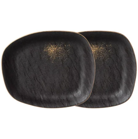 Набор Тарелок Закусочных Bronco "Midnight Gold" 2 Шт.  22*18.5*3 См (Кор=12Наб.)