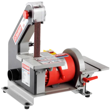 Станок шлифовальный тарельчато-ленточный 330Вт диск 125мм, 25х762мм, 2950 об/мин, 810 м/мин, 7,5кг Зубр ЗШС-330 *1