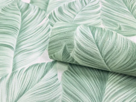 Обои компакт-винил Samui 60722-05 1,06х10м листья зеленые