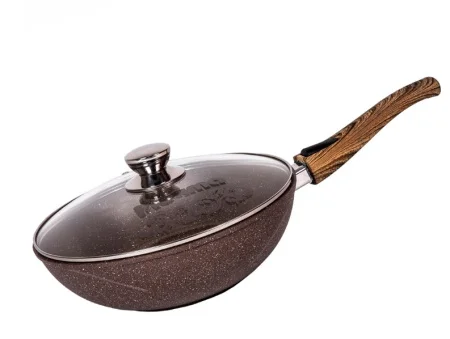 Сковорода Мечта ВОК 28см со съемной ручкой Гранит brown 078806 *1