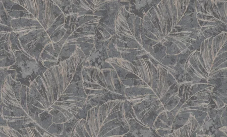 Обои горячего тиснения Фиджи 70345-44 1,06х10м листья графит