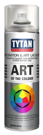 Лак аэрозольный Tytan Professional Art of the colour 400мл прозрачный глянцевый 62390