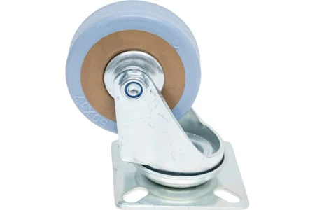 Колесо апп. поворот, п/п обод, серая рез, подшип.скольж,  площадка, D50, б/т - пакет Tech-Krep 15120