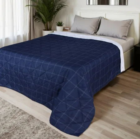 Покрывало LoveLife евро макси Cage: dark blue 240*210±5см, микрофайбер, 100% п/э 10623946