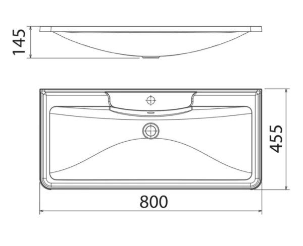 Раковина Florentina Аллегро 80 10.020.00800.001 белая