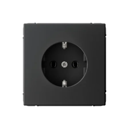 Розетка 1-м СП "Artgallery" с заземлением, 16А, механизм, карбон GAL001043 (Systeme Electric) *1