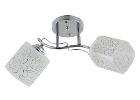 Светильник потолочный LV 9292/2 Тина Хром E27 60W 440х220х-240мм