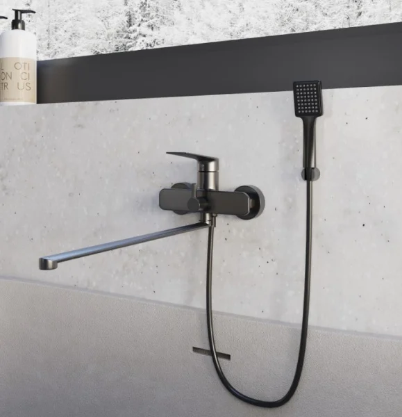 Смеситель для ванны AVRORA Grand AV3830  графит