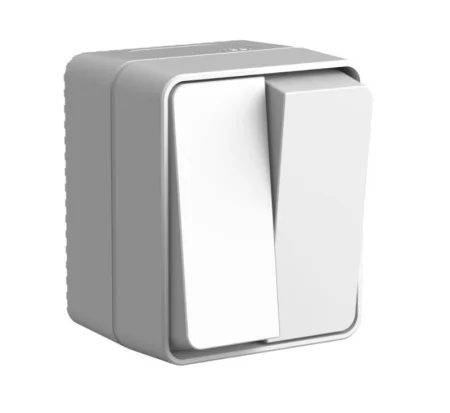 Выключатель 2-кл ОП "AtlasDesign" PROFI IP54 10 АХ, серый ATN543051 (Systeme Electric) *1