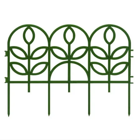 Ограждение садовое пласт Флора 300х34см зеленое О1661 *1