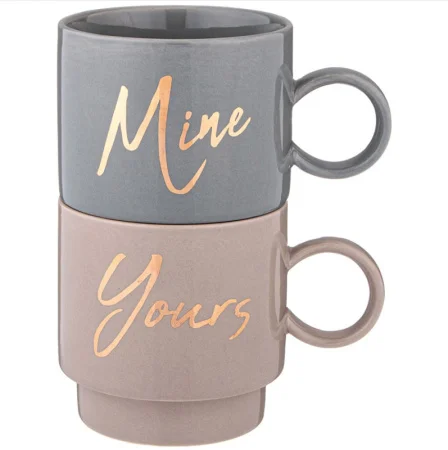 Набор Кружек Из 2 Шт. "Mrs&Mr" 400 Мл