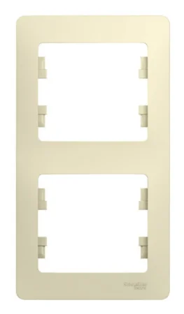 Рамка 2-м Glossa верт. бежевая GSL000206 Systeme Electric