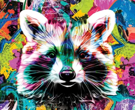 Картина на холсте "Арт-енот" 40х50см kt45-13243 *1