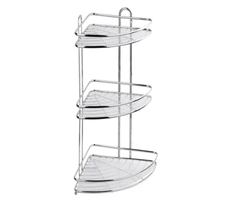 Полка угловая 3-яр Floria 260x260x585мм Fora FOR-2004