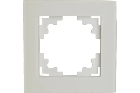 Рамка 1-м "Катрин" стекло белый матовый GFR00-7001-01M Stekker *1