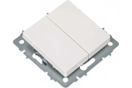 Выключатель 2-кл СП "Brite" ВС10-2-0-БрБ 10А механизм белый IEK BR-V20-0-10-K01