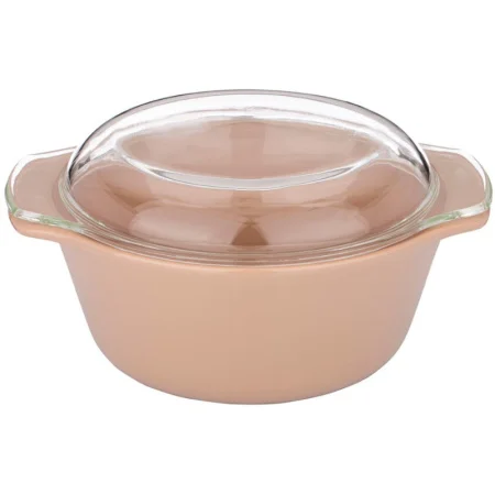 Форма Для Запекания Со Стеклянной Жаропрочной Крышкой Agness 28*23*13,4См 2,5Л Капучино (Кор=6Шт.)