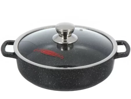 Жаровня Горница 22см 3л Гранит Induction с крышкой Иж2611аг *1