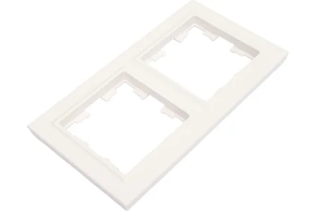 Рамка 2-м "Brite" РУ-2-БрБ белый IEK BR-M22-K01