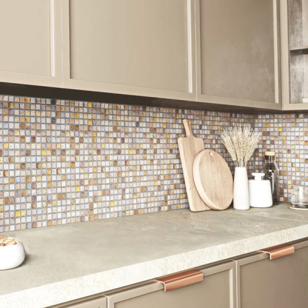 Панель ПВХ 0,3 мозайка на клеевой основе Каменная