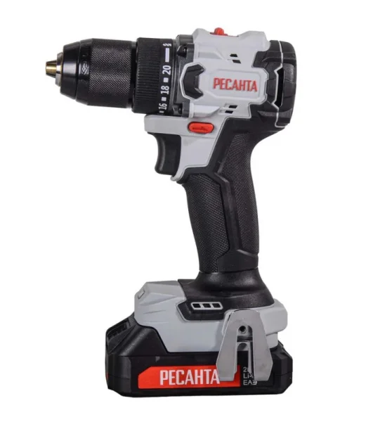 Дрель-шуруповерт аккумуляторная Ресанта ДА-20-2ЛК-БП 75/14/15