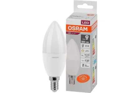 Лампа светодиодная LVCLB75 10SW/830 230V E14 10X1 RU OSRAM