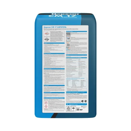 Клей для плитки и керамогранита Церезит СМ 17 аэрогель 25кг