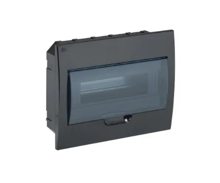 Корпус ЩРВ-П-12 Krepta 3 IP41 встраиваемый пластик. черн. MKP12-V-12-41-K02 (IEK) *1